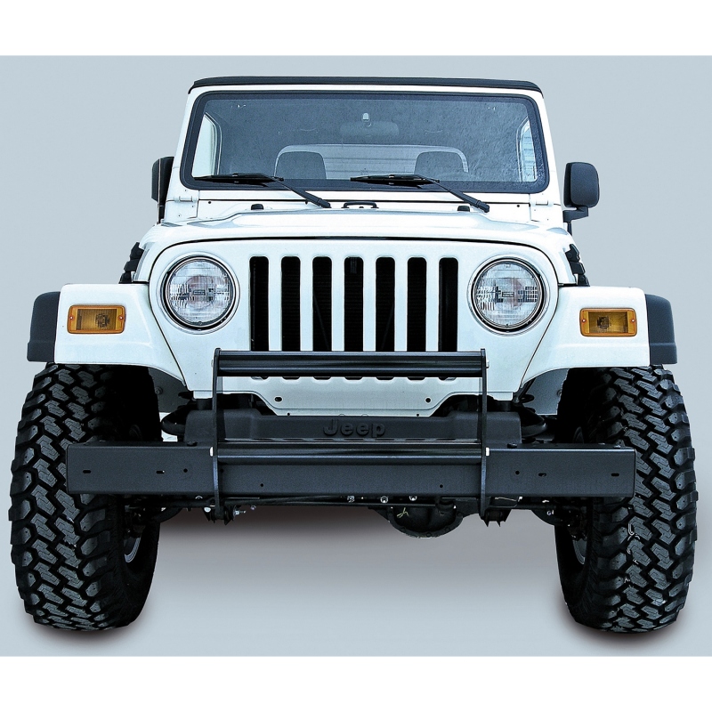 Jeep Wrangler Brush Guard - Rugged Ridge - Gloss Black - `97-`06
